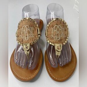 Marley Lilly Cork Medallion Sandals Size 9 

•